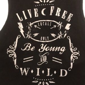 Open back graphic tank top, cute and sexy